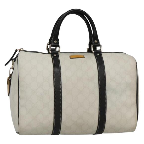 GUCCI GG Supreme Boston Bag Pvc White Gold - Picture 1 of 16
